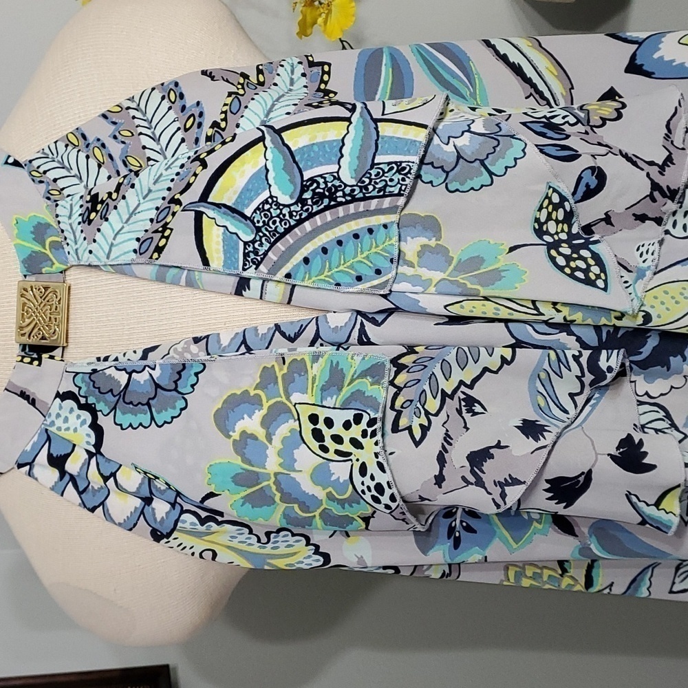 BIBA. DRESS, Size 14. Key‎ hole in front and back. Gold hardware. Ruffle … - Picture 4 of 11